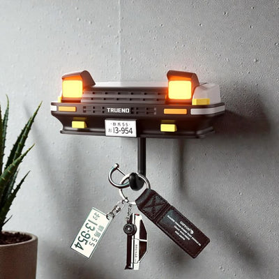 Iconic AE86 Trueno Key Holder with Pop-Up LED Headlights