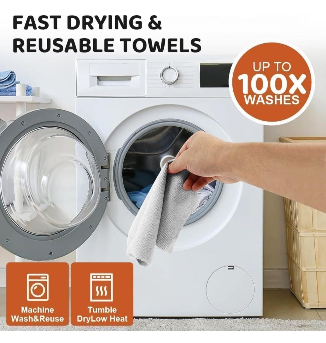 Reusable Microfiber Cleaning Cloth Roll
Washable Ultra-Absorbent Kitchen & Home Cleaning Cloth Roll