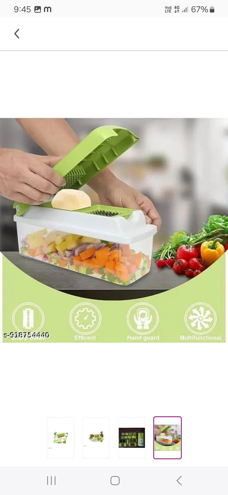 12-in-1 Multifunction Vegetable Chopper & Cutter with Storage Container