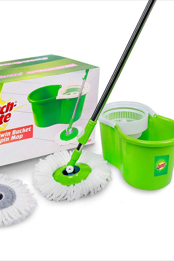 Scotch-Brite 2-in-1 Bucket Spin Mop
360° Spin Mop Bucket Set with Extra Refill & Easy Cleaning System
