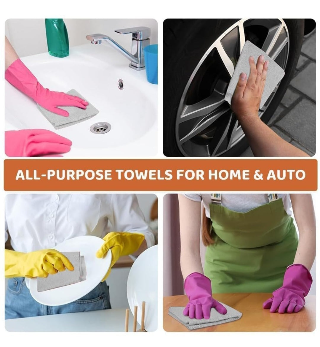 Reusable Microfiber Cleaning Cloth Roll
Washable Ultra-Absorbent Kitchen & Home Cleaning Cloth Roll