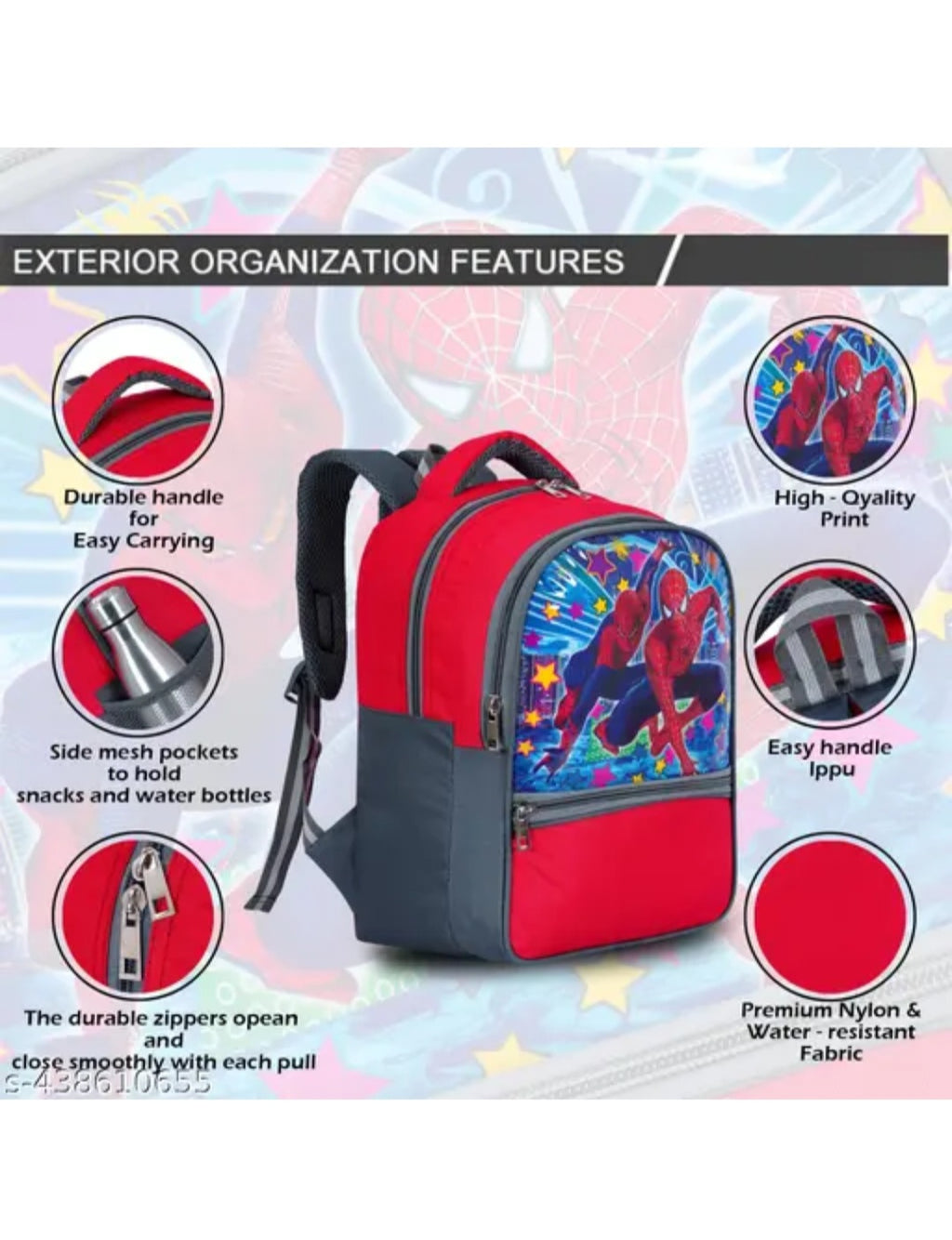 Marvel Spider-Man Hero Edition School Backpack & Lunch Bag Set - Durable 2-Piece School Combo