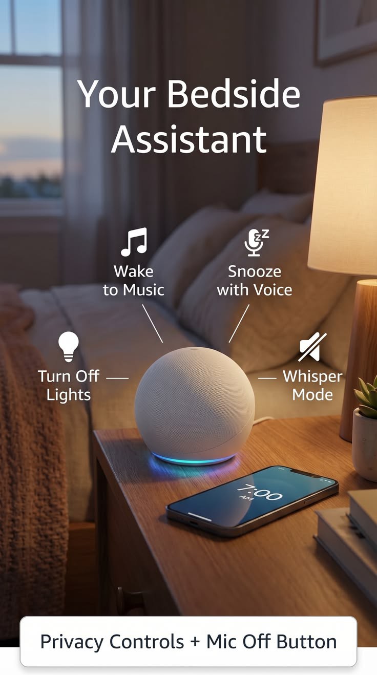 Amazon Echo Dot (5th Gen)
Smart Speaker with Alexa, Deep Bass, Bluetooth & Smart Home Control