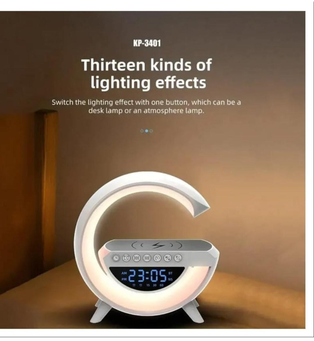 Multifunctional G-Lamp: Charge, Light, and Music in One