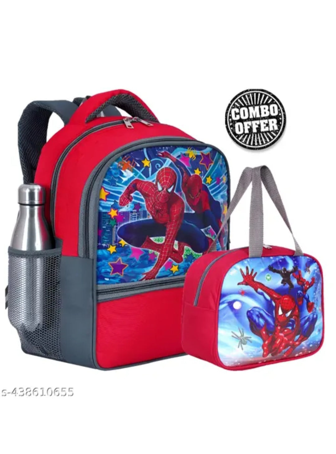 Marvel Spider-Man Hero Edition School Backpack & Lunch Bag Set - Durable 2-Piece School Combo