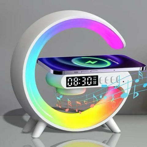 RGB wireless charging speaker lamp.