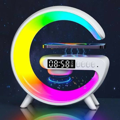 RGB wireless charging speaker lamp.