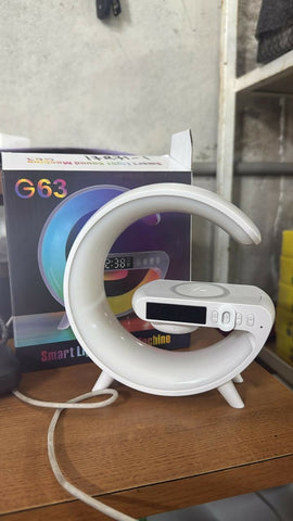 RGB wireless charging speaker lamp.